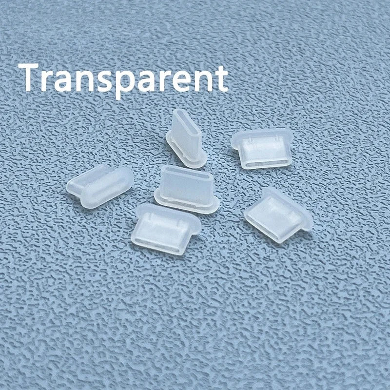10Pcs Type-C Dust Plug USB Charging Port Protector Silicone Anti-dust Plug Cover Cap for Samsung Huawei Xiaomi Phone Dustplug