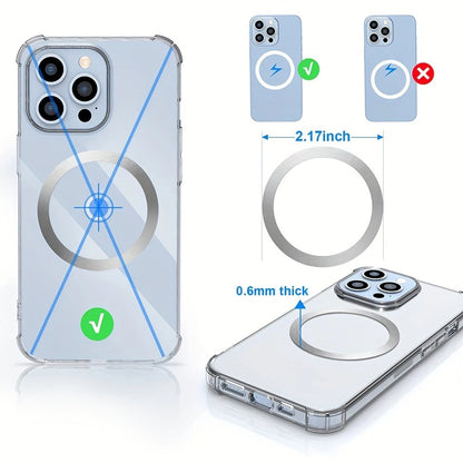 Universal Mobile Phone Metal Plate for Magsafe Stainless Steel Iron Sheet for Magnetic Holder Sticker Patch for iPhone 17 16 Pro