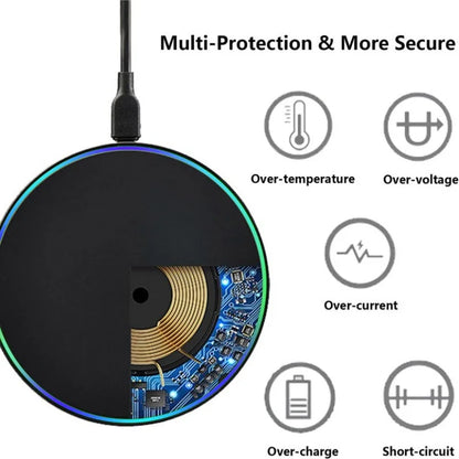 Wireless Charging Pad Fast Wireless Charger Compatible for iPhone 17 Pro 16 15 14 13 12 SE XS Max XR AirPods for Samsung Galaxy