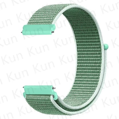 Nylon loop strap For Amazfit bip 6-5-3/u/S/pro Sport 20mm/22mm Bracelet for Amazfit GTS 4/3/2/2e/4 Mini/GTR 4/3/3 Pro/2/2e band