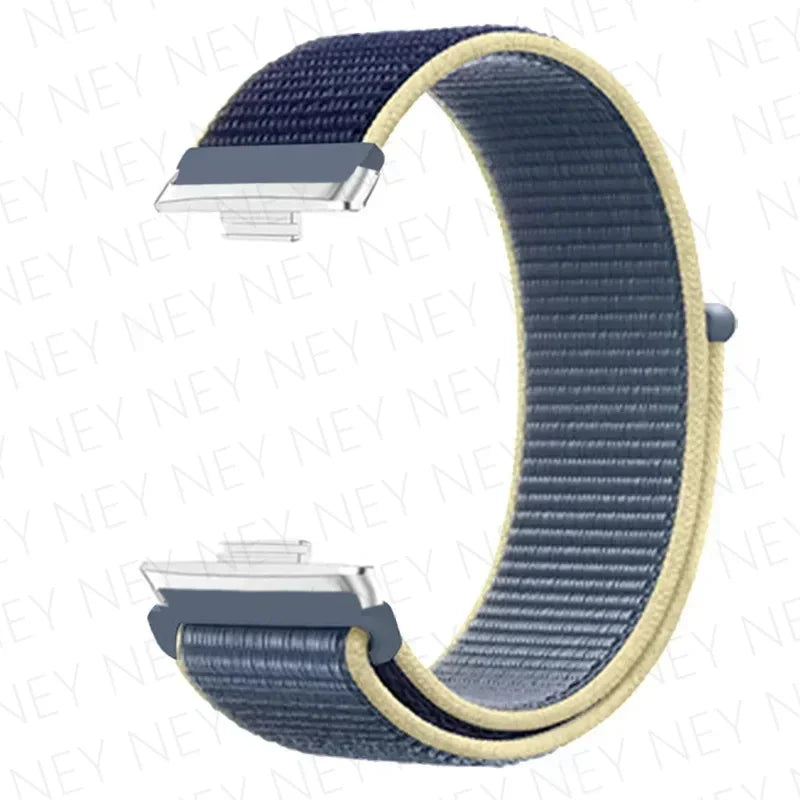Nylon Strap For Huawei Watch Fit 3 4 Replacement Bracelet Nylon Loop Adjustable Band Soft Wristband Huawei Fit 4 Pro Accessories