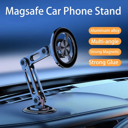 Mobile Phone Magnetic Holder for Magsafe Foldable Strong Magnet Stand Mount Car Dashboard GPS Bracket For iPhone 16 15 14 Xiaomi