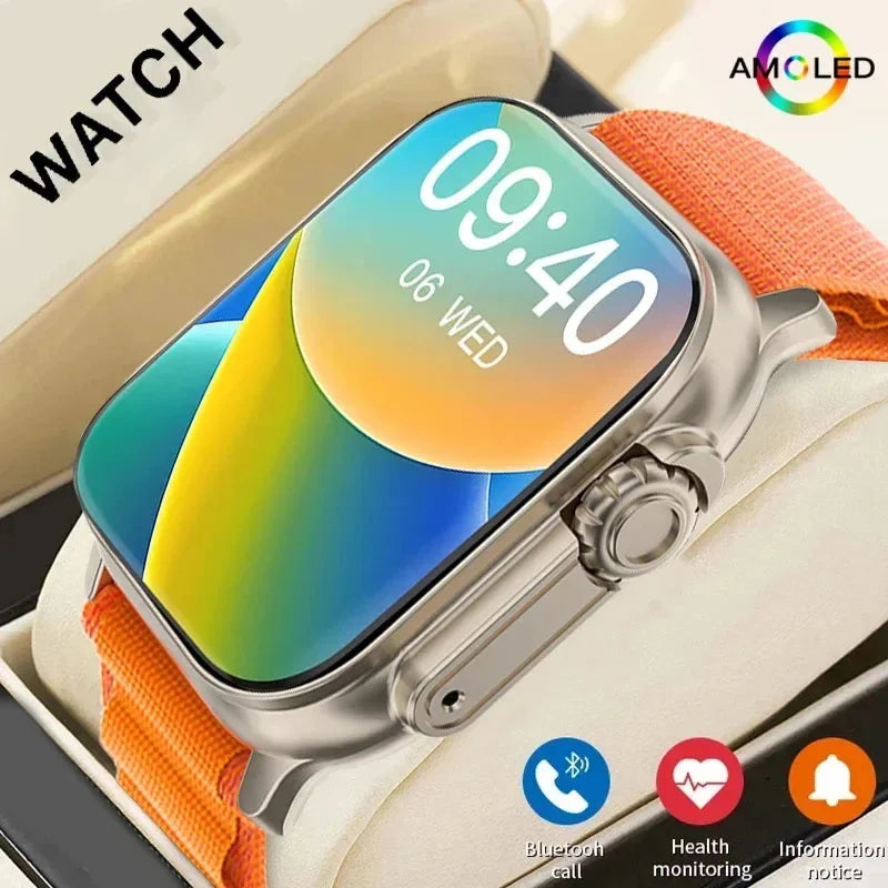 LAXASFIT Smartwatch Bluetooth Talk Smartwatch Message Alert Heart Rate Monitor Sports Watch for Android IOS Men Women