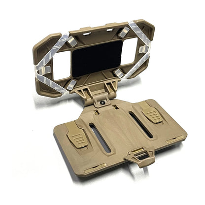 Tactical MOLLE Phone Holder, Folding Navigation Board, Cellphone Hold Gear, Airsoft Hunting Vest Accessories