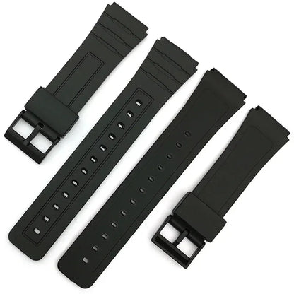 12/14/16/18/20/22mm Silicone Rubber Strap for Casio W800H A158/168 AE1200/1300 Watchband for SGW400 F91W F84 F105/108 Bracelet