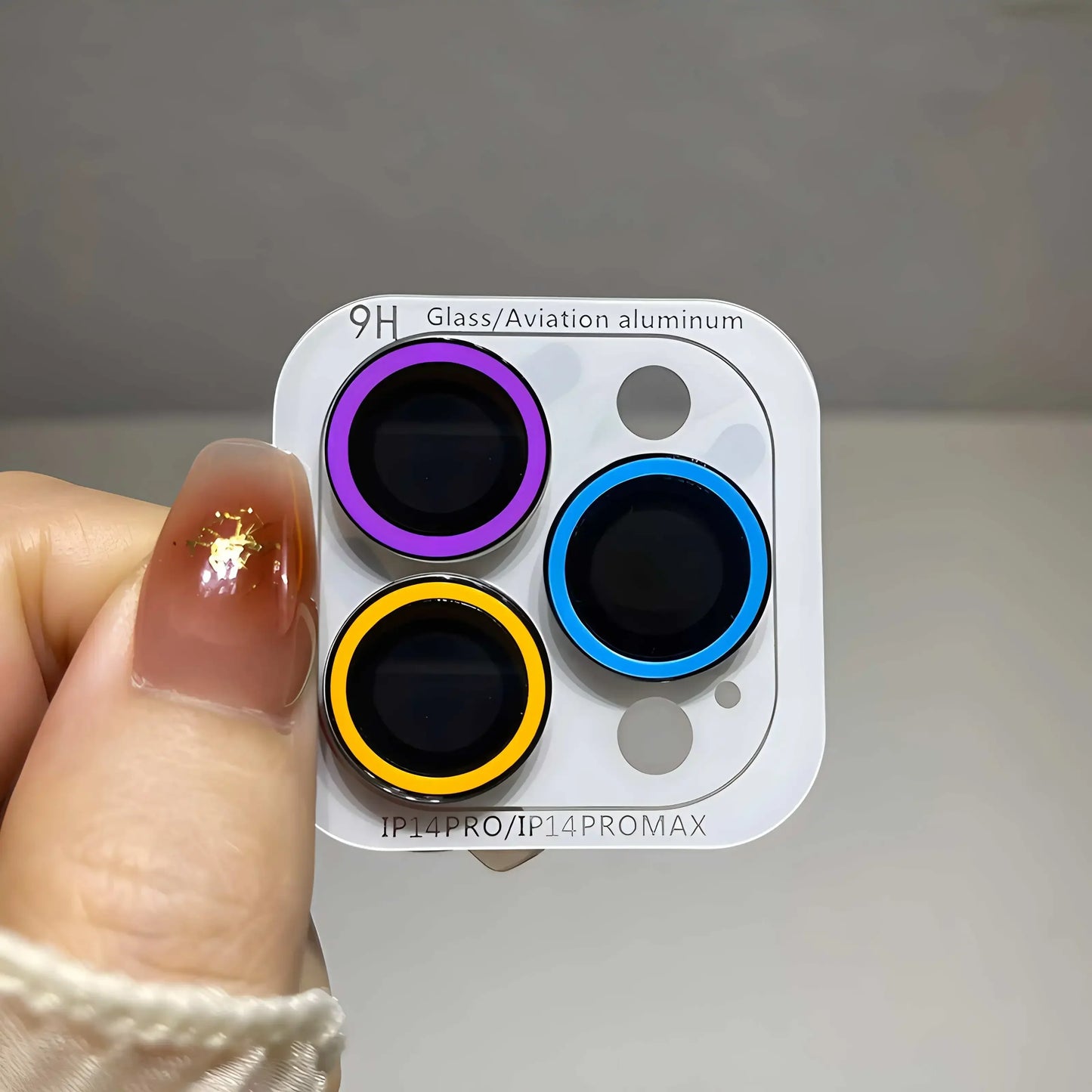 2-3Pcs Luminous Ceramic Camera Protector Film For IPhone 16 12 13 14 15 Pro Max 15 Plus 13 12 Mini Lens Ring Glass Glowing Cap