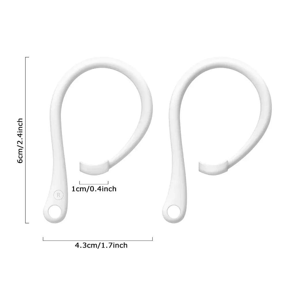 1 Pairs Anti-lost Earhooks for Apple AirPods 1 2 3 4 Sports Silicone Anti-drop Ear Hook For Airpods Pro Wireless Earphone Hooks