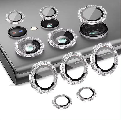 Clearance_Metal Diamond Ring Lens Camera Protector For Samsung Galaxy S22 S23 S24 Ultra For Galaxy S23 S23 Plus Glass Lens Cap_C