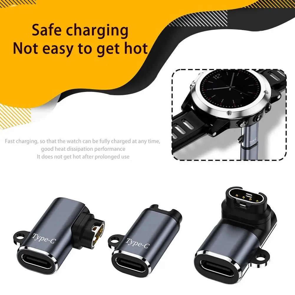 For Garmin Fenix 7 7X 5S 6 6X 6S PRO Forerunner 955 965 USB-C Charger Smartwatch Charger Adapter Garmin Charging Cable Adapter ﻿