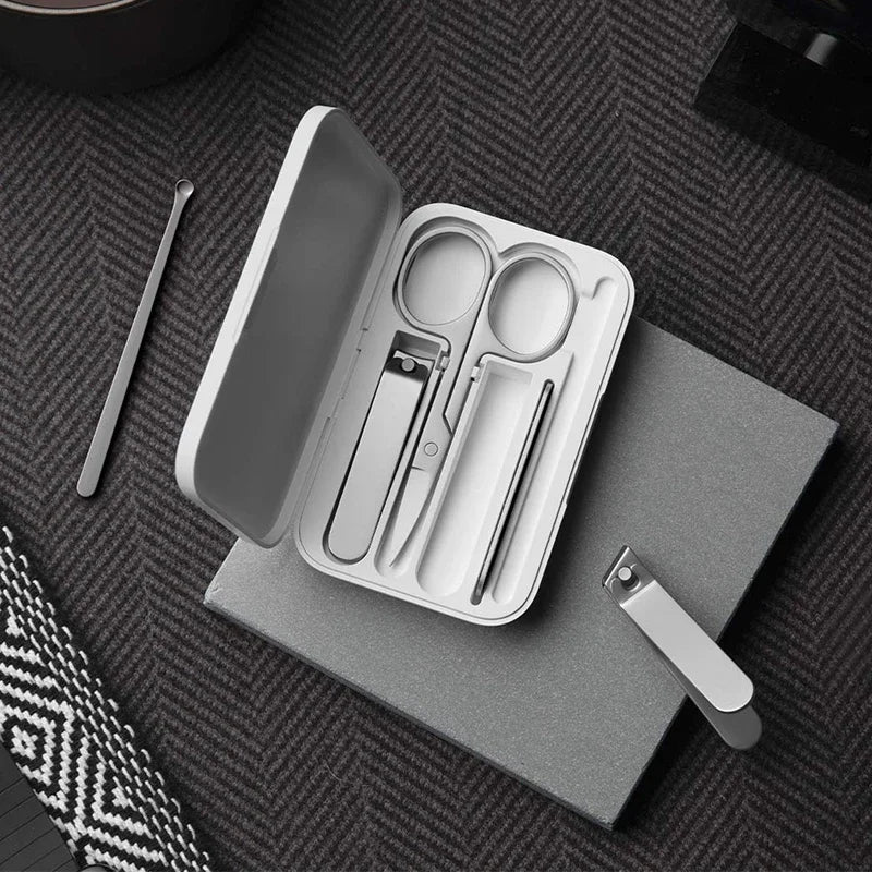 Mijia Nail Clippers Tool Set 5-Piece Set Pedicure Care Clipper Earpick Nail File Professional Beauty Tools Nail Cutter Trimmer