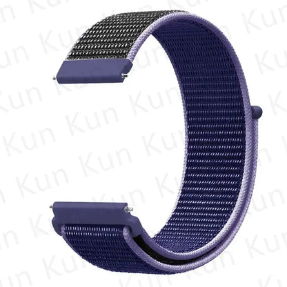 Nylon loop strap For Amazfit bip 6-5-3/u/S/pro Sport 20mm/22mm Bracelet for Amazfit GTS 4/3/2/2e/4 Mini/GTR 4/3/3 Pro/2/2e band