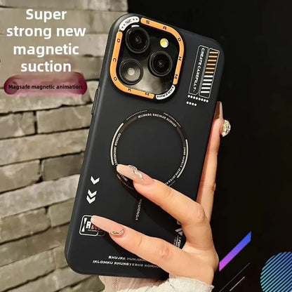 Matte Magnetic Phone Case For iPhone  16 15 13 12 14 Pro Max for Magsafe Wireless Charge Frosted Metal Lens Frame Buttons Cover