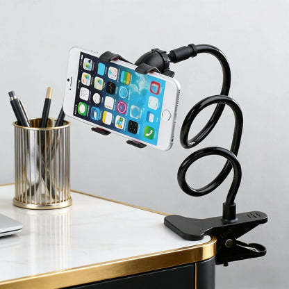 Universal Cell Phone Holder Flexible Long Arm Lazy Phone Stand 360° Rotation Stable Bracket Desk Bed Mount Stand Base Support