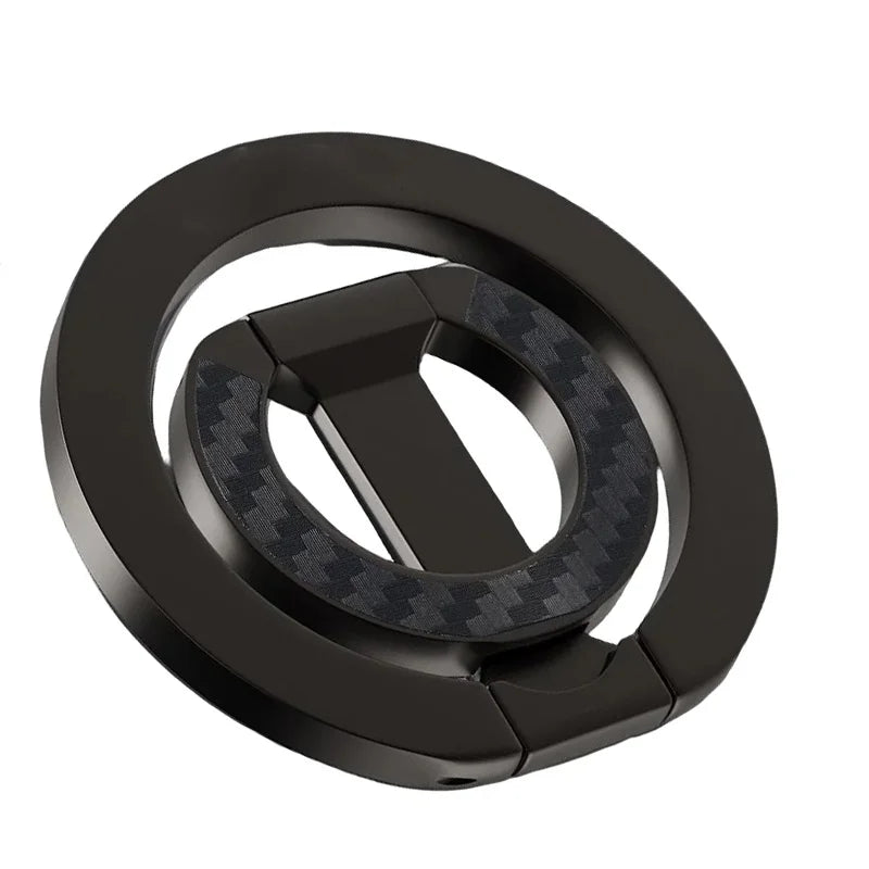 For Double-Sided Magnetic Phone Ring Holder for MagSafe Kickstand Magnet Grip for iPhone 16 15 14 For Huawei Xiaomi Stand Holder
