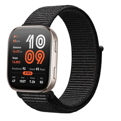 Nylon loop strap For Amazfit bip 6-5-3/u/S/pro Sport 20mm/22mm Bracelet for Amazfit GTS 4/3/2/2e/4 Mini/GTR 4/3/3 Pro/2/2e band