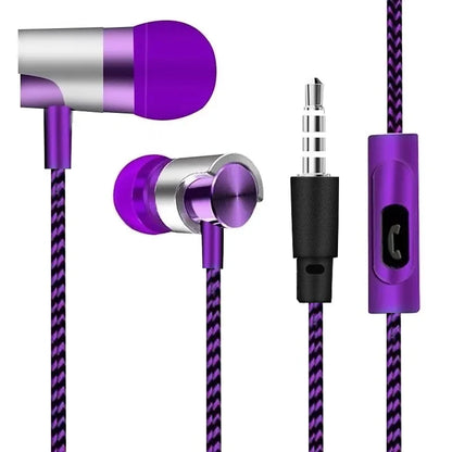 New 3.5mm Wired In-ear Earphone In Ear Noise Cancellation Ergonomic Design HiFi Stereo Sports Music Headphones For Phone MP3 MP4