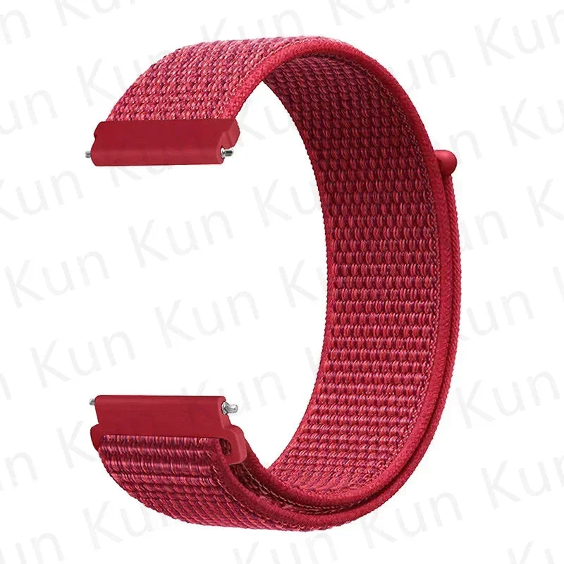 Nylon loop strap For Amazfit bip 6-5-3/u/S/pro Sport 20mm/22mm Bracelet for Amazfit GTS 4/3/2/2e/4 Mini/GTR 4/3/3 Pro/2/2e band