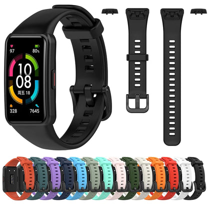Replacement Sports Strap For Huawei Band 6 Strap Soft Silicone Watch Strap For Honor Band 6 Huawei Band 6 Pro Wristband Strap