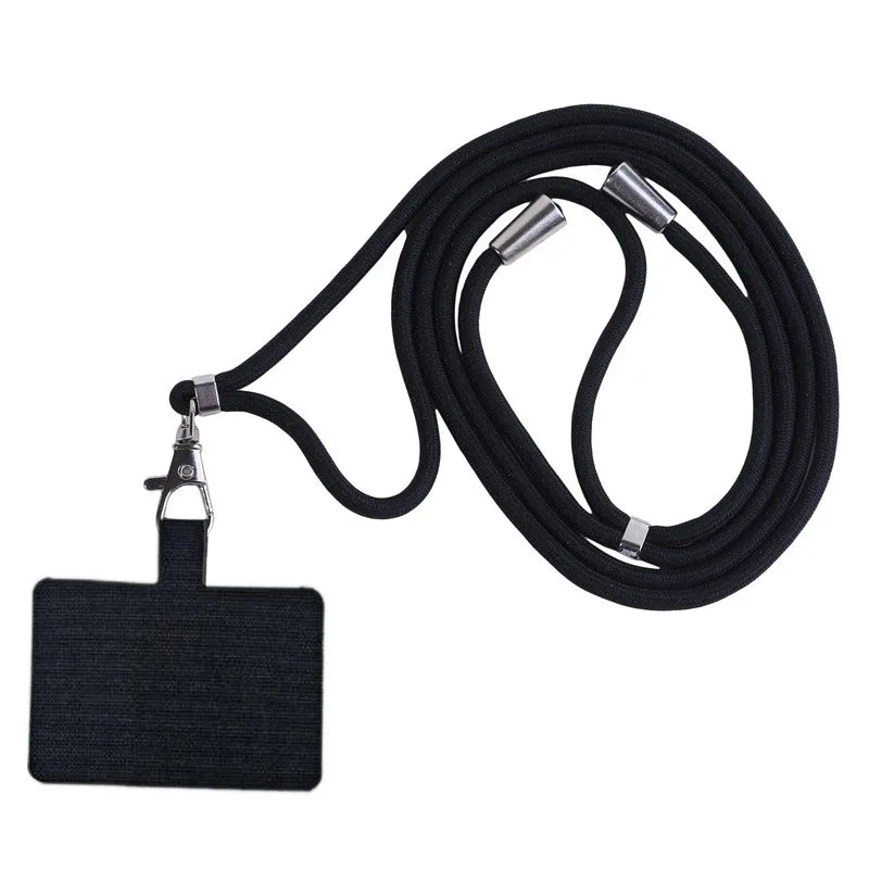 NEW Adjustable Phone Lanyard Detachable Neck Cord Lanyard Strap Carabiner Compatible Pendant With Card For Mobile Key Fob Colors
