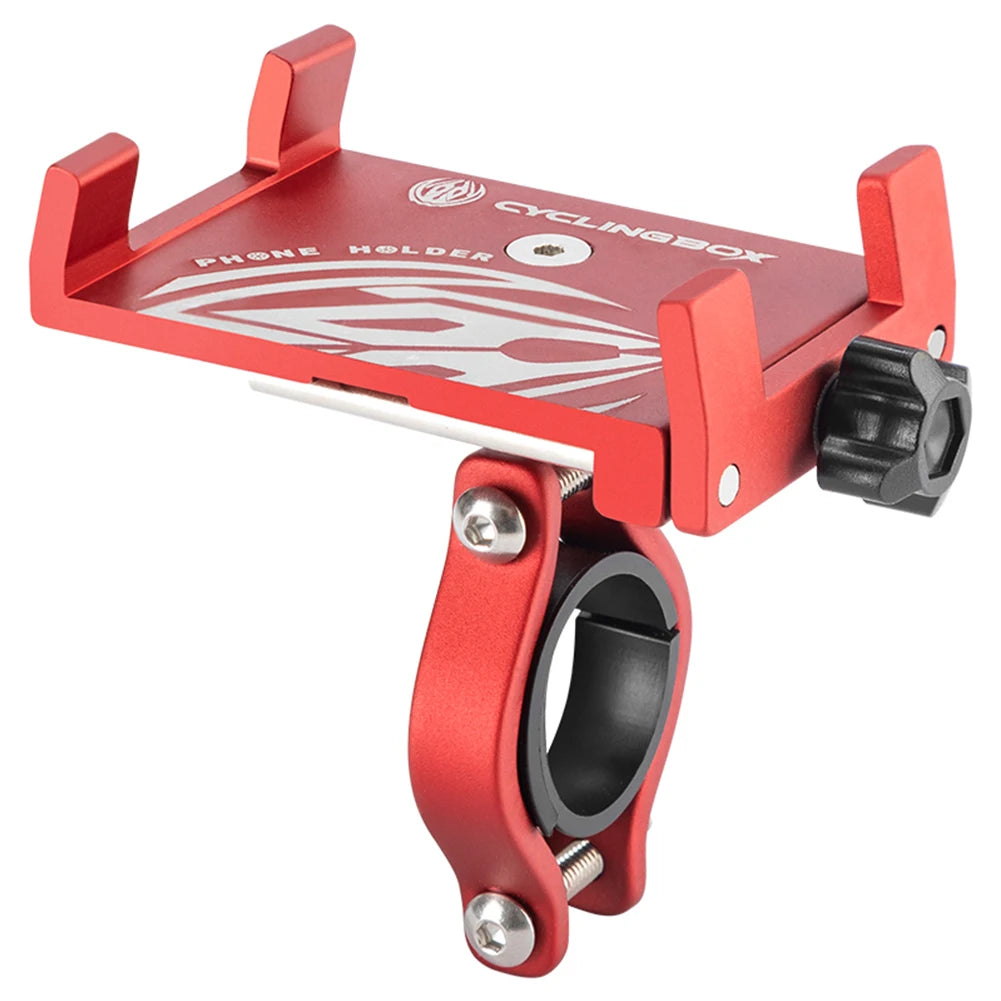 Bicycle Phone Holder 360° Rotation Aluminum Alloy MTB Bike Phone GPS Bracket Scooter Motorcycle Handlebar Mount Cell Phone Stand