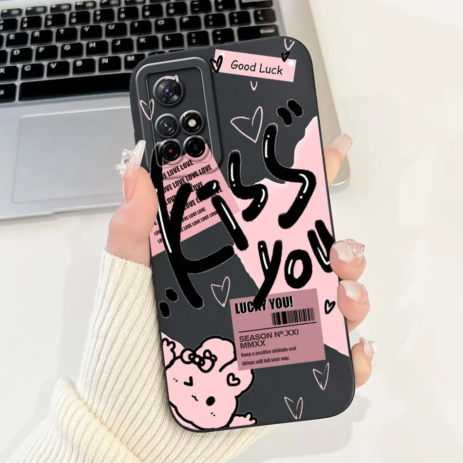 For Xiaomi Poco M4 Pro 5G PocoM4 Cute New Design Phone Case For Poco M4 Pro M 4 M4Pro 4G 5G Shockproof Soft Silicone Cases