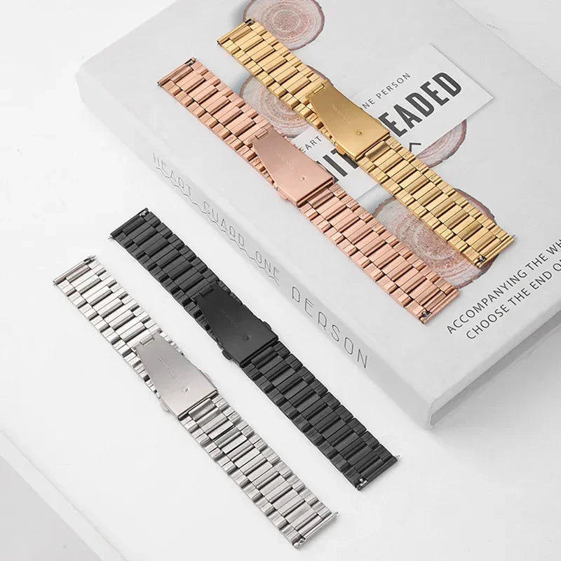 Steel Watch Strap for Samsung Gear S5 S4 S3 Frontier Classic Watch Band HUAWEI Accessorie 20mm 22mm Watch belt
