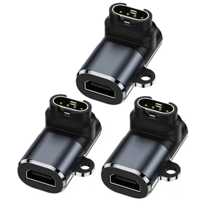 Typec/Micro To 4pin Charger Adapter Connector for Garmin Fenix 7/6/5/7X/6X/5X/ Venu 2 Plus Watch Charging Converter