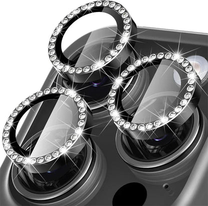 Glitter Diamond Rhinestone Camera Lens Protector for iPhone 17 Pro Max 16 16Pro 15 14  Plus 13 12 Mini 11 Air 17Pro 13Pro 12Pro
