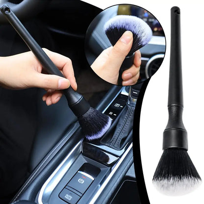 Car Air Vent Cleaning Brush with Electrostatic Bristles Multi Angle Rotating Head for Dashboard Buttons Keyboard Gaps for Office
