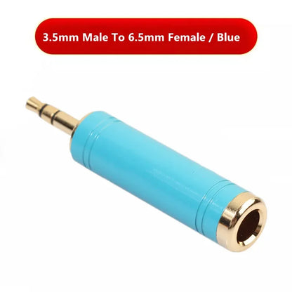 3.5mm To 6.35mm Female Headphone Adapter 6.5 3.5 Connectors Earphones Microphone Speaker Guitar Conversion Plug Audio Converter
