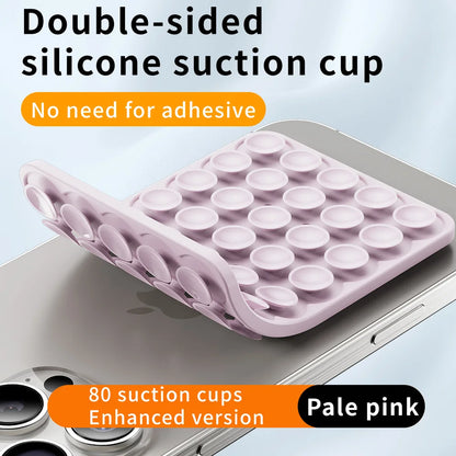 Double Sided Silicone Suction Cup Mobile Phone Fixing Suction Cup Car Mounted Bracket Phone Case Universal Anti Slip Suction Pad
