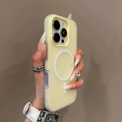 Luxury Candy For Magsafe Wireless Charge Matte Phone Case For iPhone 11 12 13 14 15 16 17 AIR Pro Max Plus Magnetic Bumper Cover