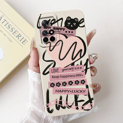 For Xiaomi Poco M4 Pro 5G PocoM4 Cute New Design Phone Case For Poco M4 Pro M 4 M4Pro 4G 5G Shockproof Soft Silicone Cases