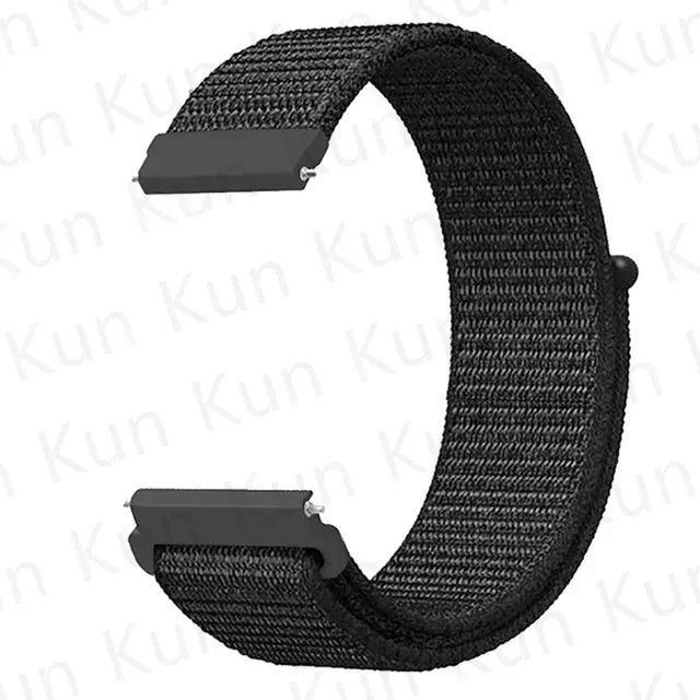 Nylon loop strap For Amazfit bip 6-5-3/u/S/pro Sport 20mm/22mm Bracelet for Amazfit GTS 4/3/2/2e/4 Mini/GTR 4/3/3 Pro/2/2e band