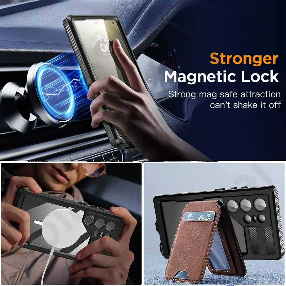 Case For Galaxy S26 S25 S24 Ultra Plus Waterproof Shockproof IP68 Underwater Built Screen Protector Anti-Scratch 360 Cover