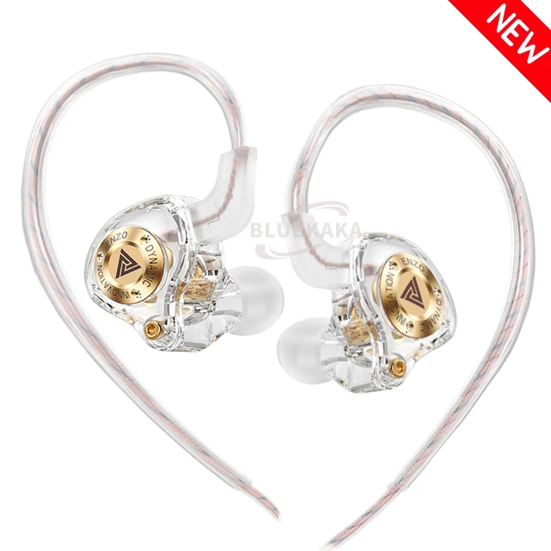 QKZ 15D Dynamic Surround Sound Dual Dynamic Drive Earphones In-Ear Headphones Noise Cancelling Stereo Music Sport Game Headsets
