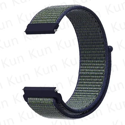 Nylon loop strap For Amazfit bip 6-5-3/u/S/pro Sport 20mm/22mm Bracelet for Amazfit GTS 4/3/2/2e/4 Mini/GTR 4/3/3 Pro/2/2e band