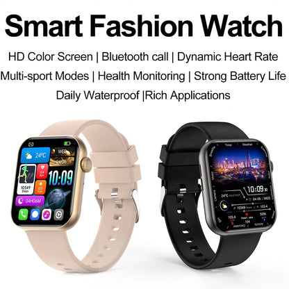 2025New Smartwatch Multi-functional Bluetooth Call Health Monitor Music Control Sports IP68 Waterproof Smart Watch For Men Women