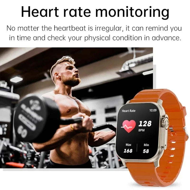 LAXASFIT Smartwatch Bluetooth Talk Smartwatch Message Alert Heart Rate Monitor Sports Watch for Android IOS Men Women