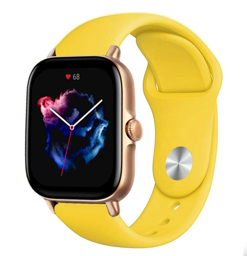 20mm 22mm watch Strap For Amazfit gts/4/3/2/gts2/4 Mini/Gtr4/3/2/2e/47mm Smartwatch Silicone Bracelet Watchabnd Amazfit gts Band