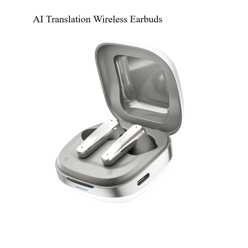 A89 AI Translation Wireless Earbuds Bluetooth ANC Noise Reduction HiFi Sound Ultra-Long Battery Life Smart Translator Headset