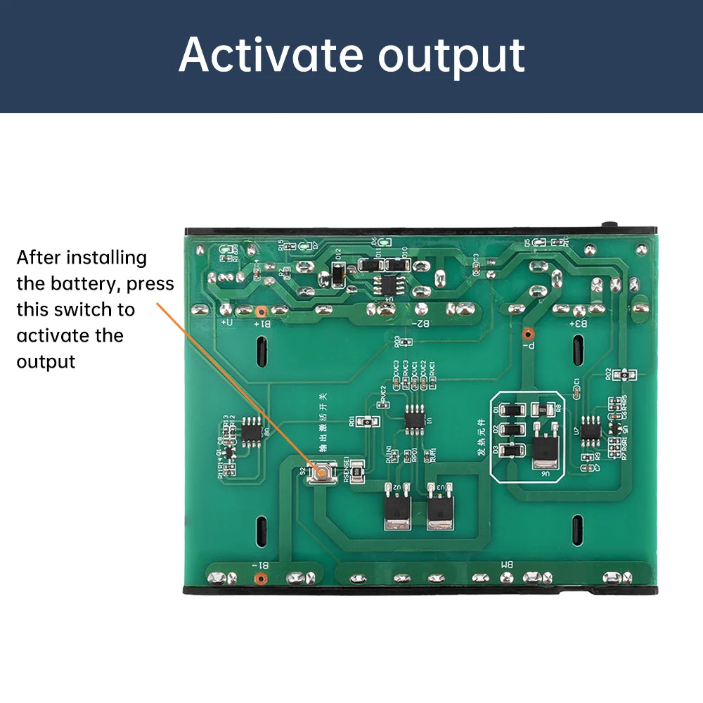 DC UPS 5V 9V 12V Output 6x 18650 Battery  Uninterrupted Power Supply DIY Power Bank Box for House Router Cellphone Tablet Modem