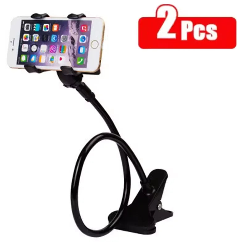 Universal Cell Phone Holder Flexible Long Arm Lazy Phone Stand 360° Rotation Stable Bracket Desk Bed Mount Stand Base Support