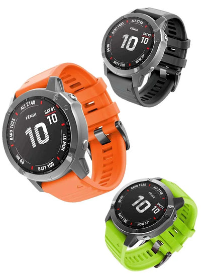 22mm 26mm Quick Fit Silicone Strap For Garmin Fenix 8/7/7X/6/6X Pro/5/5X Plus Replacement Watch Band For Garmin EPIX/Enduro 3
