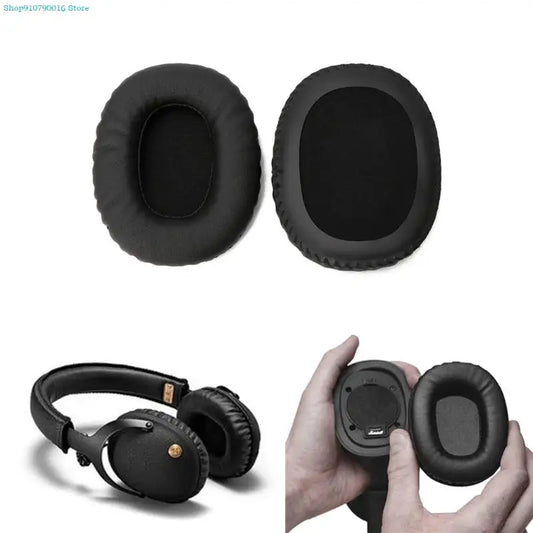 Earpads Ear Pad Set for Marshall Monitor Headset Ear Cushion Headphones Memory Foam Earpads Earcaps for Marshall Monitor