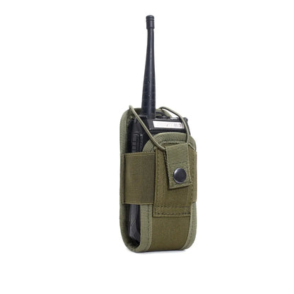 Tactical Molle Radio Pouch 1000D Nylon WalkieTalkie Holster Outdoor Portable Carry Bag Hunting Camping Hiking Durable Utility