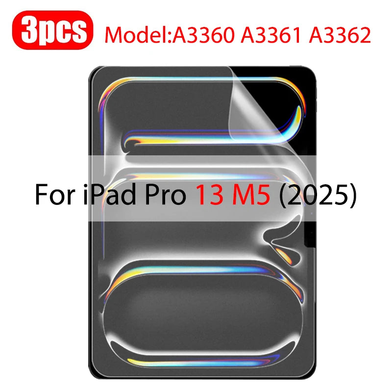 3Pcs Paper Feel Like Screen Protector For ipad Air 11 Pro 13 2024 10th 9th Generation 8 7 6 Air 5 4 Pro 11 12.9 10.5 M5 No Glass