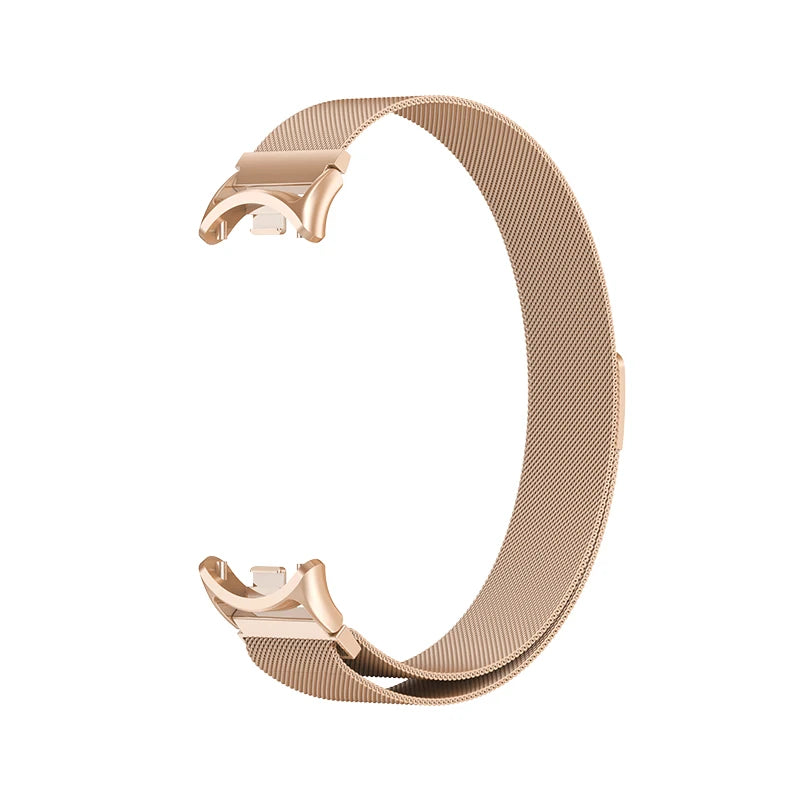 Metal strap For Xiaomi Mi Band 8 9 MIlan Wrist Metal Bracelet Screwless Stainless Steel for Mi Band 9 8Strap Wristbands Pulseira