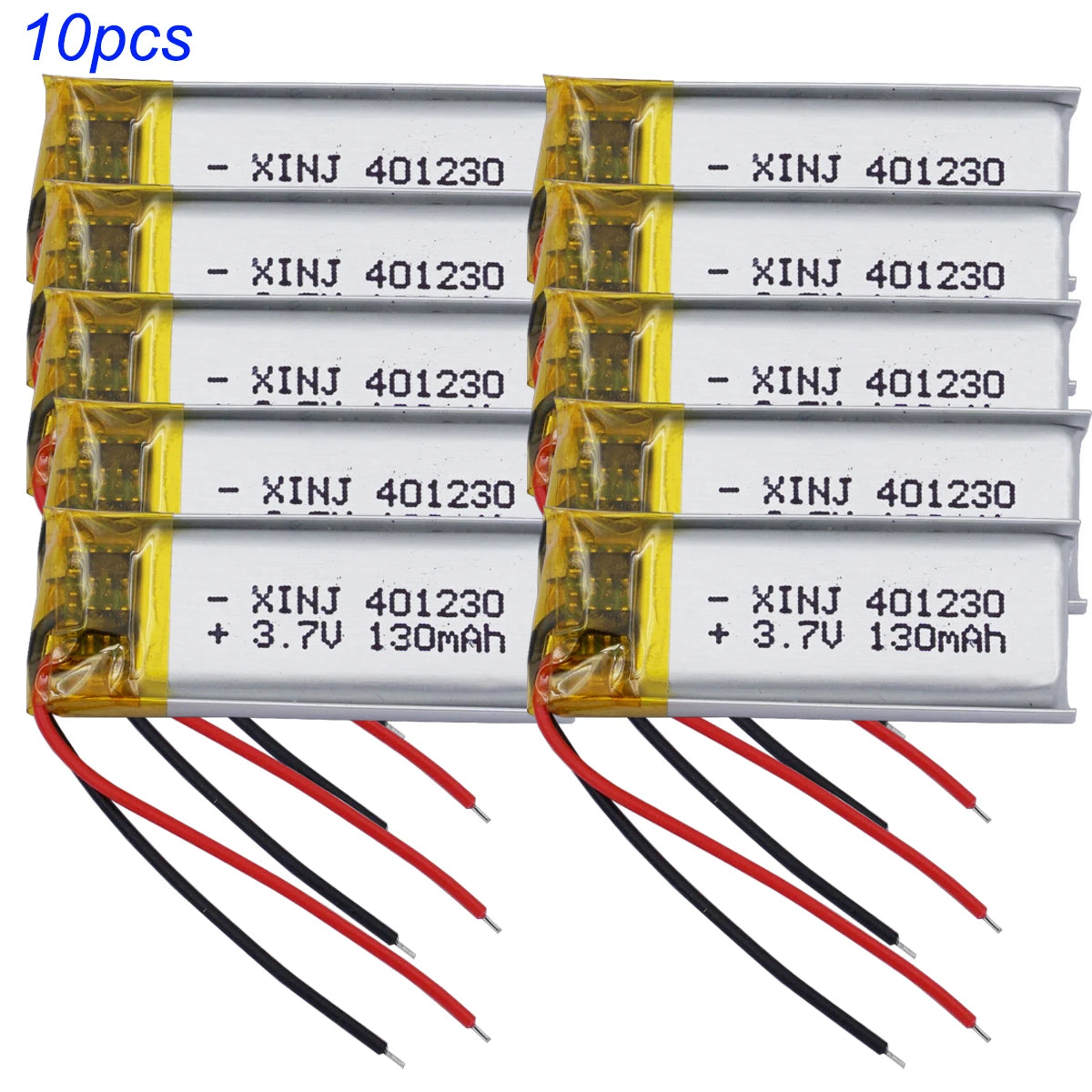 401230 3.7V 130mAh Rechargeable Li-Po Polymer Battery | For Satnav Headphones Bluetooth Speakers Earphones DashCams