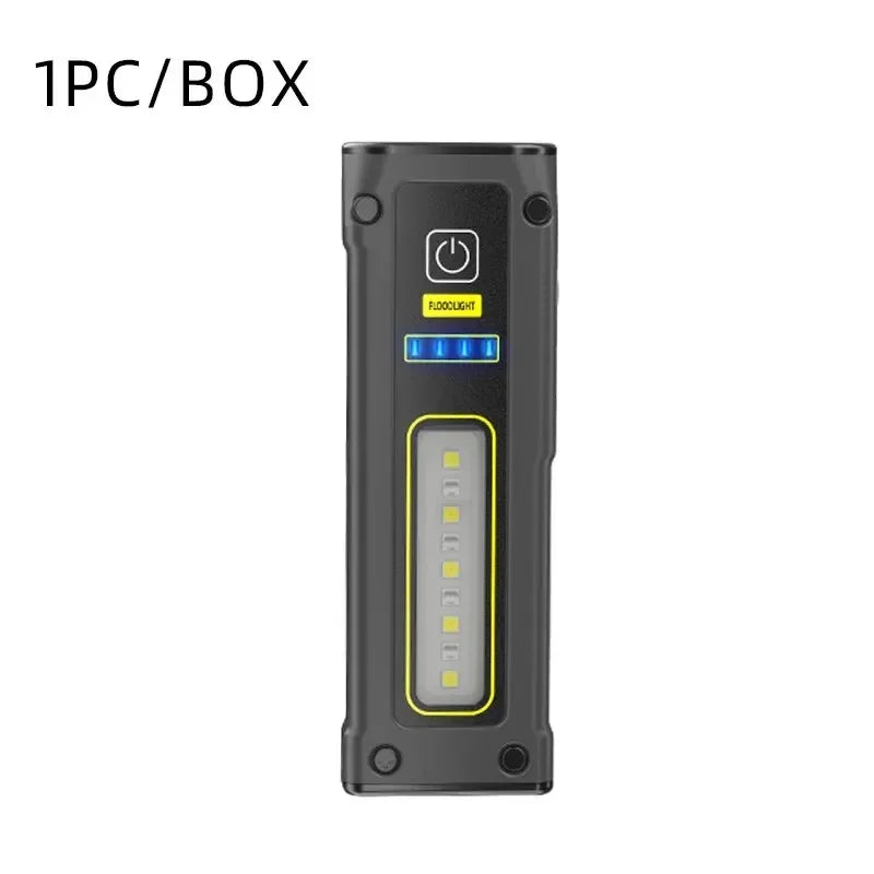 Super Bright LED NEW Design Source Work Lamp with Magnet Alarm SOS Key Chain Power Bank Waterproof Emergency Flashlight